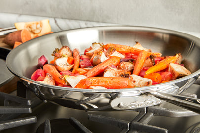 All-Clad - D3 Stainless Steel 12" Fry Pan with Lid - 41126