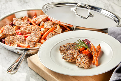 All-Clad - D3 Stainless Steel 12" Fry Pan with Lid - 41126