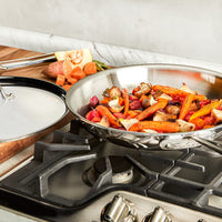 All-Clad - D3 Stainless Steel 12" Fry Pan with Lid - 41126