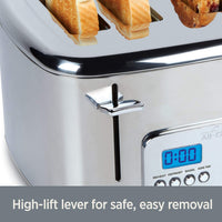 All-Clad - Digital 4 Slice Stainless Steel Toaster - TJ824D51 - DISCONTINUED