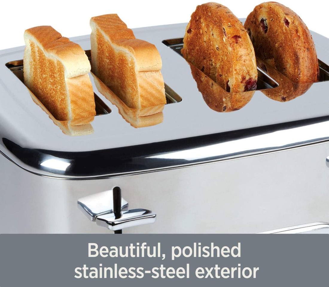 All-Clad - Digital 4 Slice Stainless Steel Toaster - TJ824D51 - DISCONTINUED