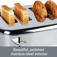 All-Clad - Digital 4 Slice Stainless Steel Toaster - TJ824D51 - DISCONTINUED