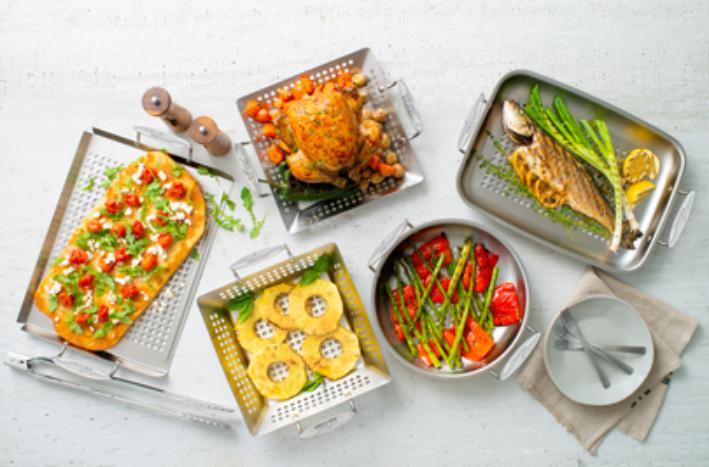 All-Clad - Stainless Outdoor Square Basket - J1370364