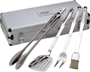 All-Clad - Stainless Steel BBQ Tool Set with Case - T147