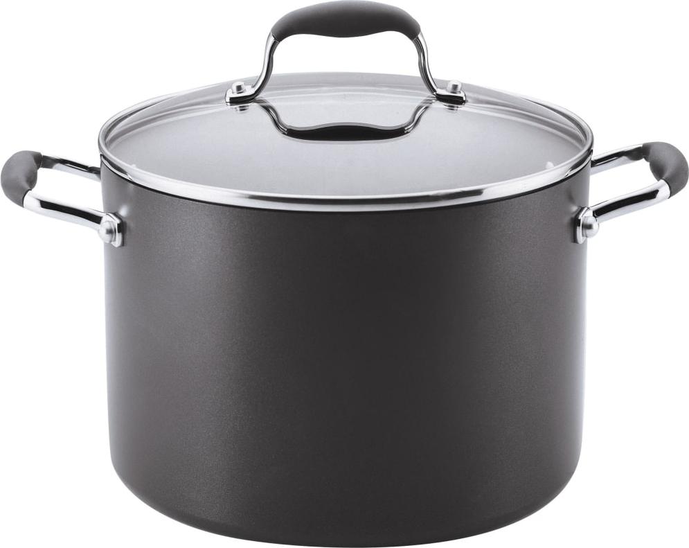 Anolon - 11 PC Advanced Home Hard Anodized Non-Stick Cookware Set Moonstone - 84631