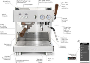 Ascaso - Baby T Plus Espresso Machine 120V Inox - BT.201