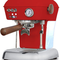 Ascaso - Dream PID Versatile Espresso Machine Matte Red/Wood - DR.610 (Special Order Item, ETA 3-4 Weeks)