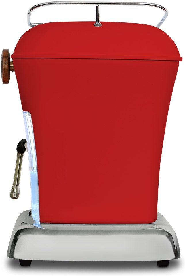 Ascaso - Dream PID Versatile Espresso Machine Matte Red/Wood - DR.610 (Special Order Item, ETA 3-4 Weeks)