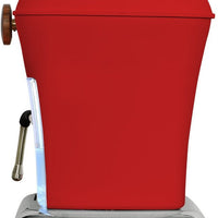 Ascaso - Dream PID Versatile Espresso Machine Matte Red/Wood - DR.610 (Special Order Item, ETA 3-4 Weeks)