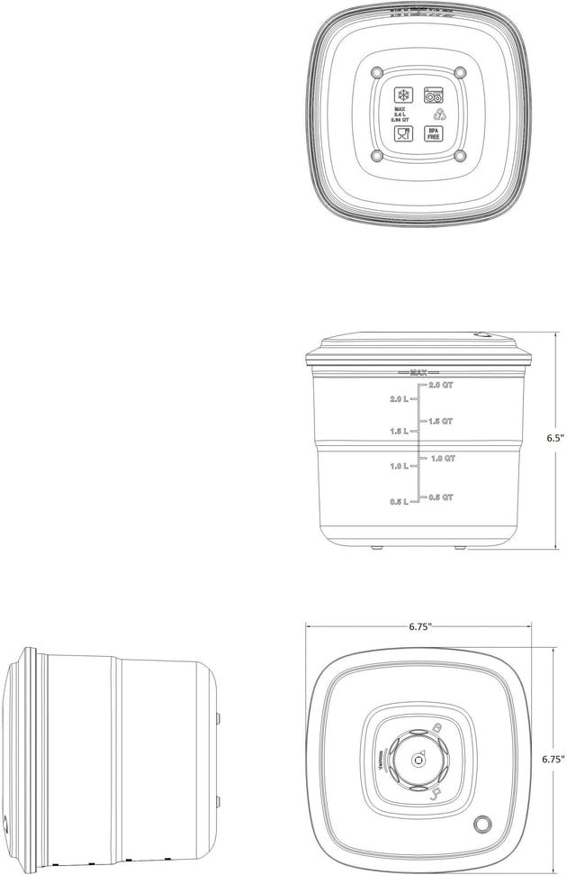 Atmovac - Domestic Vacuum Container Kit, Pack of 3 - ATV-DVCK