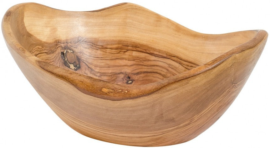 Berard - 10" Olivewood Rustic Oval Bowl - 81580