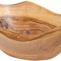 Berard - 10" Olivewood Rustic Oval Bowl - 81580