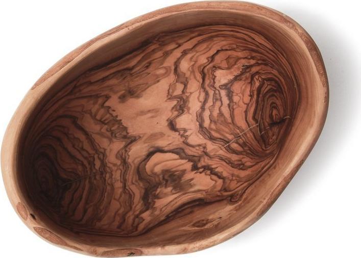Berard - 10" Olivewood Rustic Oval Bowl - 81580