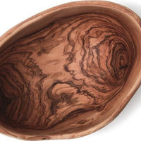 Berard - 10" Olivewood Rustic Oval Bowl - 81580