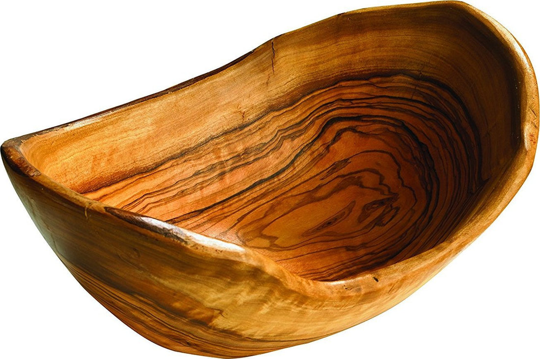 Berard - 10" Olivewood Rustic Oval Bowl - 81580