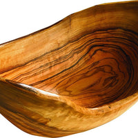Berard - 10" Olivewood Rustic Oval Bowl - 81580