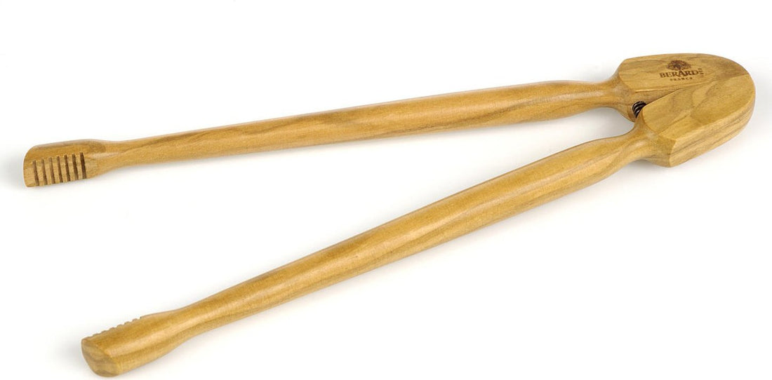 Berard - 10" Olivewood Tongs - 52175
