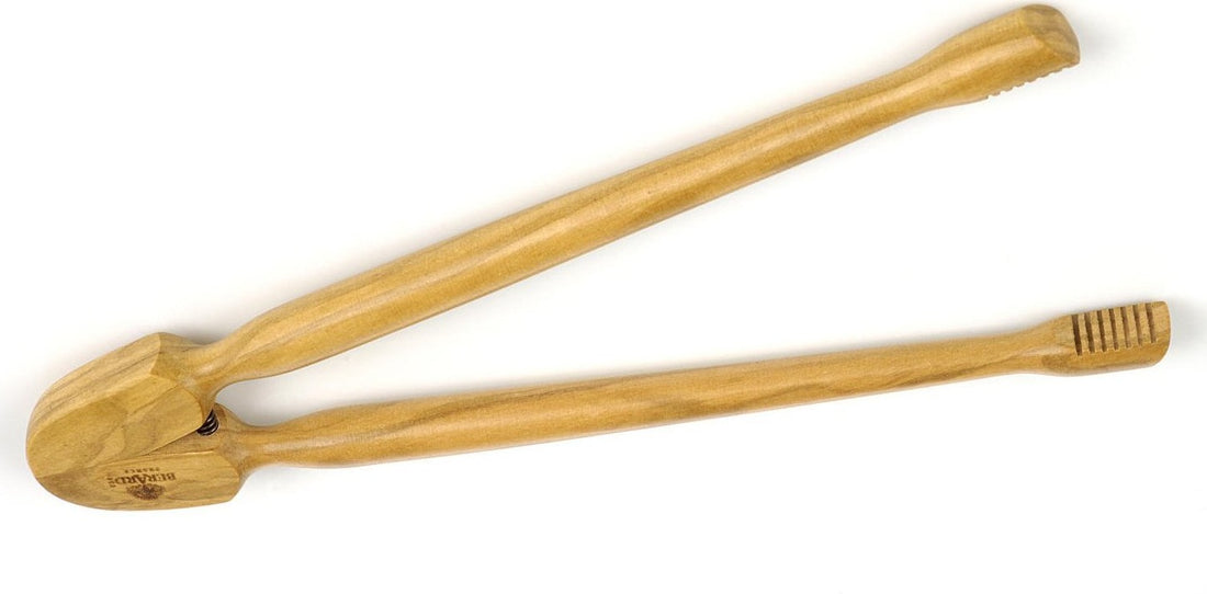 Berard - 7" Olivewood Tongs - 52177