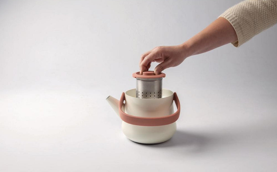 BergHOFF - Ron Collection Orange Teapot with Strainer (1 L) - 3900048 - DISCONTINUED