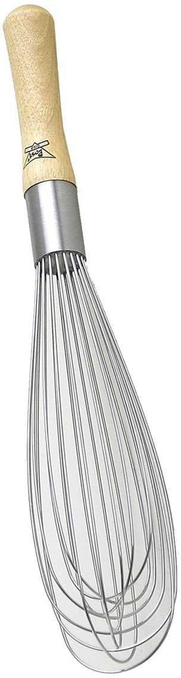 Best Manufacturers - 12" Stainless Steel French Whip with Wood Handle - BE-12SW