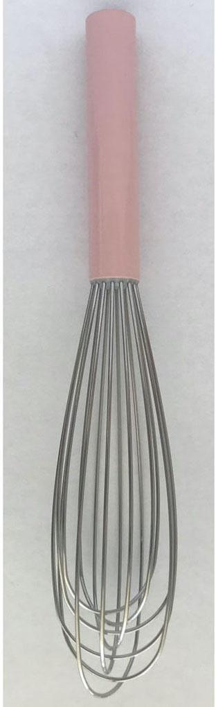 Best Manufacturers - 8" Stainless Steel Mini Whip with Pink Handle - BE-820-06