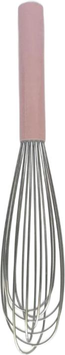 Best Manufacturers - 8" Stainless Steel Mini Whip with Pink Handle - BE-820-06
