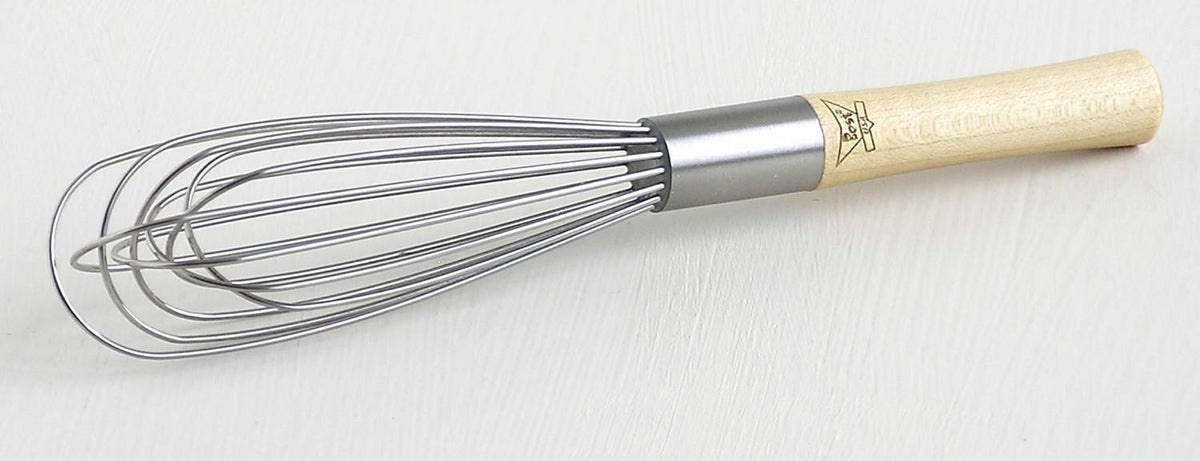 Best Manufacturers - 8" Stainless Steel Mini Whip with Wood Handle - BE-8SW