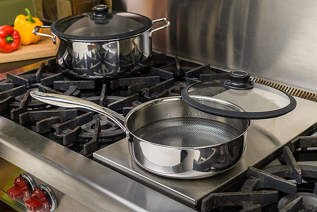 Black Cube Hybrid - 3 QT Nonstick Saute Pan With Lid - BC724 - DISCONTINUED