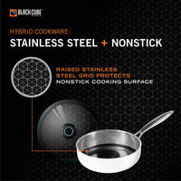 Black Cube Hybrid - 3 QT Nonstick Saute Pan With Lid - BC724 - DISCONTINUED