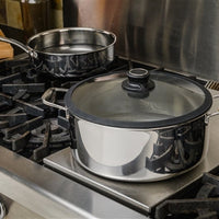 Black Cube Hybrid - 7.5 QT Nonstick Stock Pot With Lid - BC528