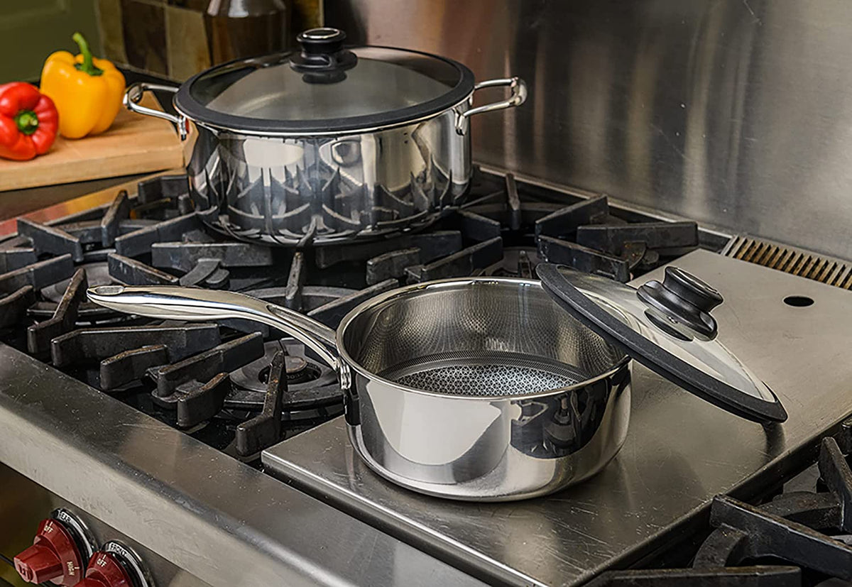 Black Cube Hybrid - 8" Nonstick Sauce Pan With Lid - BC320 - DISCONTINUED