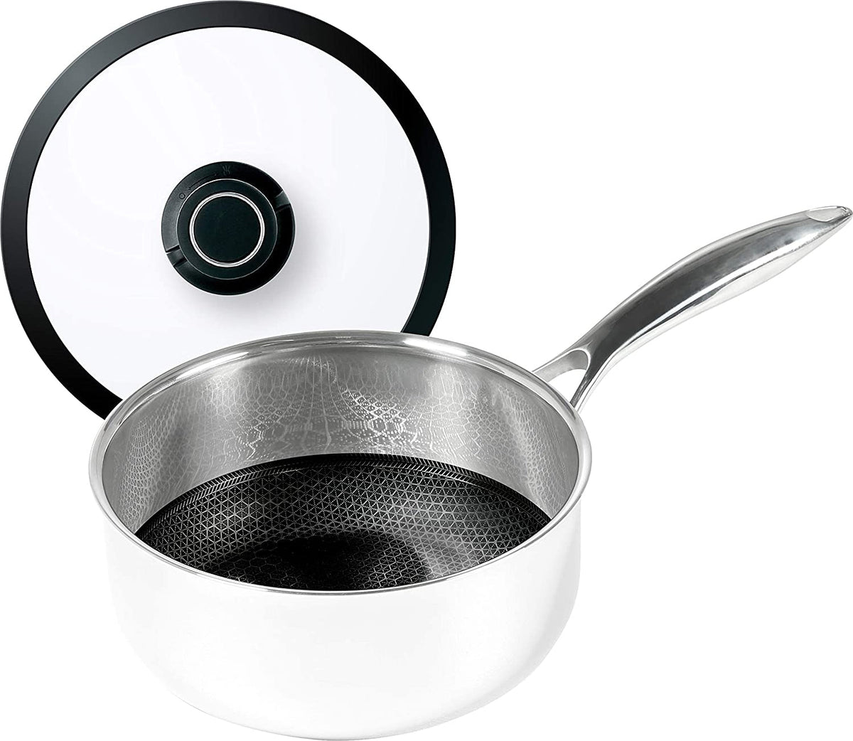 Black Cube Hybrid - 8" Nonstick Sauce Pan With Lid - BC320 - DISCONTINUED
