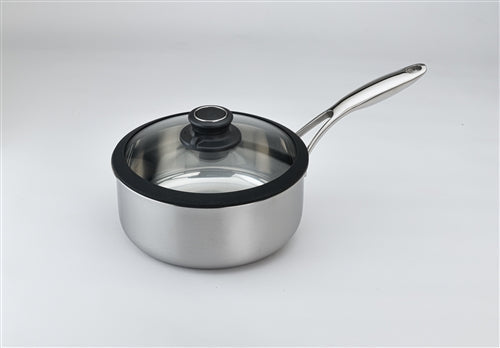Black Cube Stainless - 2.5 QT Saucepan With Lid - BCSS320 - DISCONTINUED