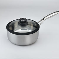 Black Cube Stainless - 2.5 QT Saucepan With Lid - BCSS320 - DISCONTINUED