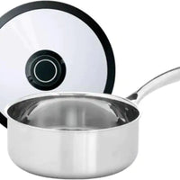 Black Cube Stainless - 2.5 QT Saucepan With Lid - BCSS320 - DISCONTINUED
