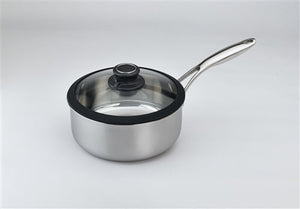 Black Cube Stainless - 2.5 QT Saucepan With Lid - BCSS320
