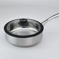 Black Cube Stainless - 3 QT Saute Pan With Lid - BCSS724