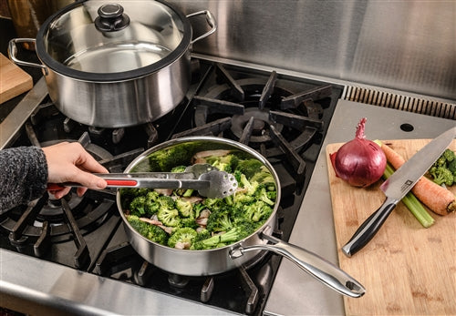 Black Cube Stainless - 3 QT Saute Pan With Lid - BCSS724