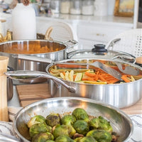 Black Cube Stainless - 3 QT Saute Pan With Lid - BCSS724 - DISCONTINUED
