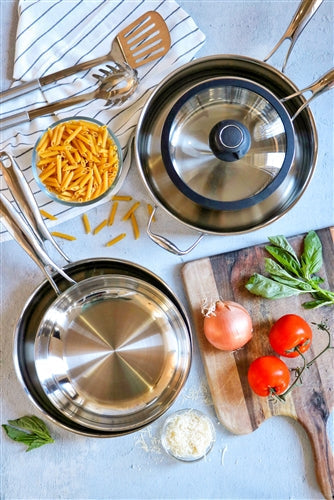 Black Cube Stainless - 3 QT Saute Pan With Lid - BCSS724 - DISCONTINUED