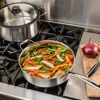 Black Cube Stainless - 4.5 QT Saute Pan With Lid - BCSS728 - DISCONTINUED