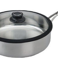 Black Cube Stainless - 4.5 QT Saute Pan With Lid - BCSS728 - DISCONTINUED