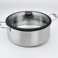 Black Cube Stainless - 7.5 QT Stock Pot With Lid - BCSS528 - DISCONTINUED
