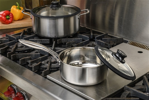 Black Cube Stainless - 7.5 QT Stock Pot With Lid - BCSS528 - DISCONTINUED