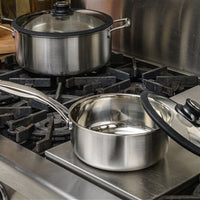 Black Cube Stainless - 7.5 QT Stock Pot With Lid - BCSS528 - DISCONTINUED