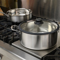 Black Cube Stainless - 7.5 QT Stock Pot With Lid - BCSS528 - DISCONTINUED