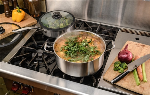 Black Cube Stainless - 7.5 QT Stock Pot With Lid - BCSS528 - DISCONTINUED