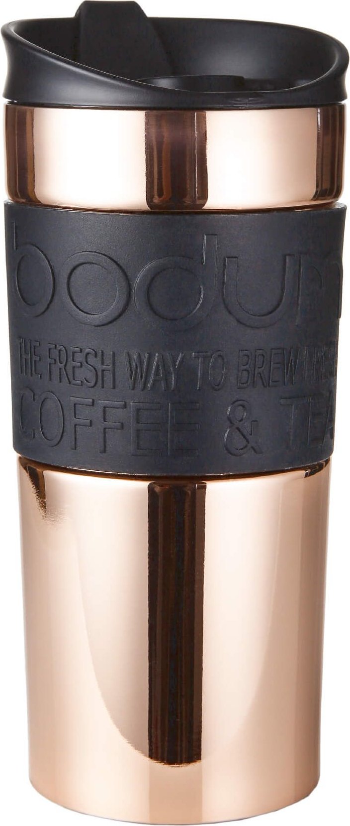 Bodum - 12 oz Travel Mug Double-Wall Stainless Steel Copper - 11068-18S