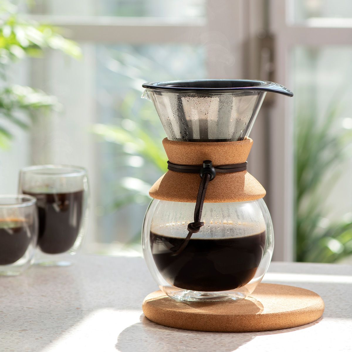 Bodum - 34 oz Coffee Maker with Permanent Filter & Double Wall - 11682-109