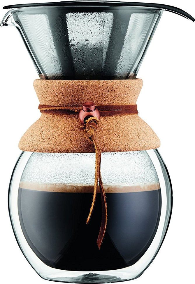 Bodum - 34 oz Coffee Maker with Permanent Filter & Double Wall - 11682-109